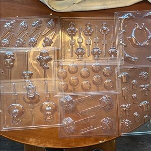 8 assorted chocolate molds